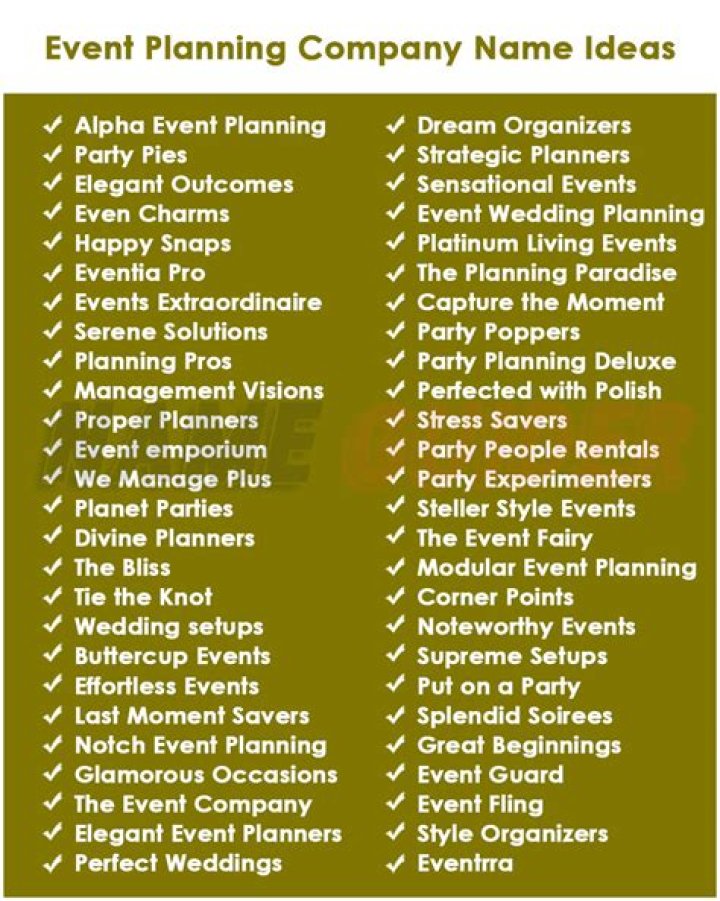 Creative and Memorable Event Planner Business Names: Your Ultimate Guide